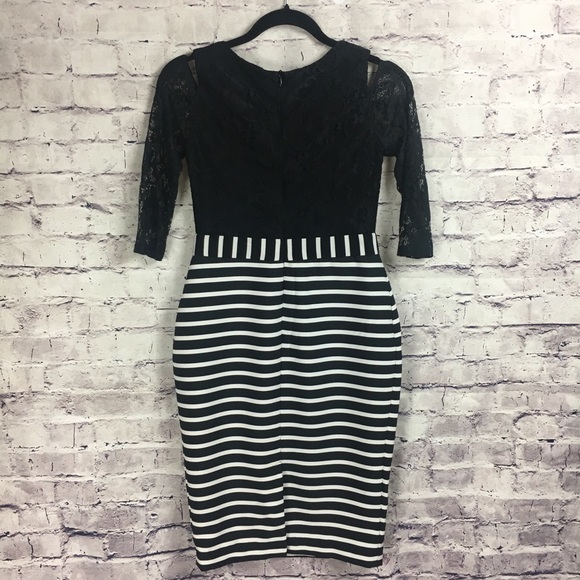 Lace Cut Out Shoulder Dress - Picture 6 of 7